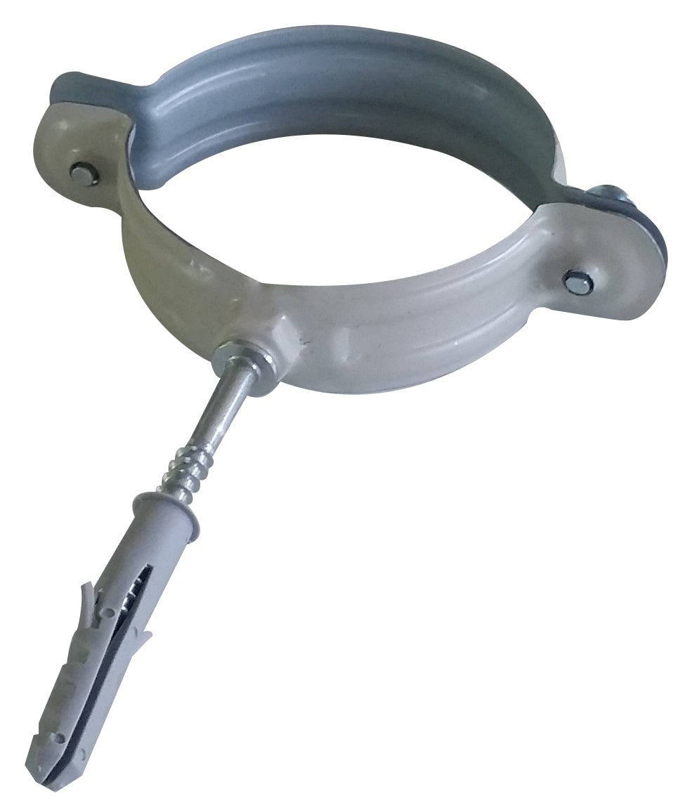 collare bianco grigio 80 mm Collari reggitubi staffe lattoneria