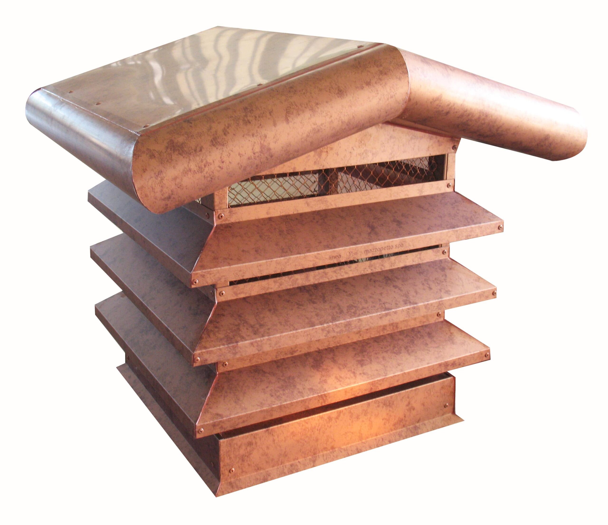 comignolo 2 falde arrotondato alluminio rame roof (1) comignolo cappelli camini fumi