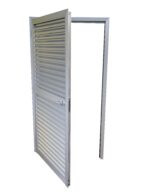 Porta griglia aerazione su misura apribile alluminio 1 anta. Montaggio da esterno - immagine 3